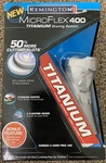 2006 Remington Microflex 400 Titanium Shaving System Electric Razor R-450 *new*. Fixed Price $71.99.