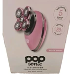 Pop Sonic 5.0 Shaver Rechargeable 5-HEAD Rotary Usb Led Face Body Rose Gold. Fixed Price $24.50.