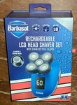 Barbasol Rechargeable Lcd Head Shaver Set W/stainless Steel Blades CBT1-9000-SIG. Fixed Price $33.58.