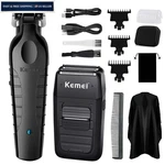 Kemei Hair Clipper And Shaver Set Professional Cordless Trimmer Black. Fixed Price $79.79.