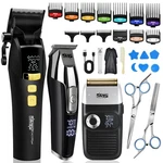 Dsp Hair Clipper, Trimmer, Beard Shaver Kit For Barber Clippers Set Black. Fixed Price $96.90.