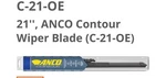 Anco Contour Windshield Wiper Blade-convertible 21OE C-21-OE (1 Piece). Fixed Price $20.00.