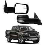 Dasbecan Right Passenger Side Mirror Compatible With R-10PIN, Black Texture. Fixed Price $217.21.