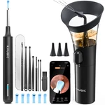 Kaugic Ear Wax Removal One-hand Manual Cleaner With Camera, 7 All Black. Fixed Price $49.99.