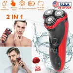 Men's Electric Razor Shaver With Pop-up Trimmer Wet&dry Rotary Waterproof. Fixed Price $16.99.