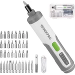 Workpro 4V Electric Cordless Screwdriver Set Rechargeable W/35 Bit Extension Rod. Fixed Price $22.13.