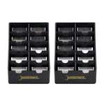 2 Pack Barbermate Rack Storage Tray - Holds 10 Clipper Blades (black). Fixed Price $32.58.