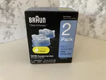 Braun Clean & Renew Refill - Pack Of 2 Cartridges Lemon Fresh Type 5331. Fixed Price $18.95.