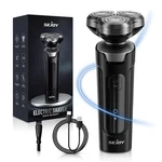 Sejoy Men's Electric Shaver 3D Rotary Razor, Anti-pinch, IPX7 Waterproof New. Fixed Price $14.99.