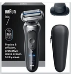 Braun Series 7120S Wet & Dry 360 Flex Head Cordless Electric Shaver Space Grey. Fixed Price $125.00.