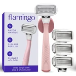 Flamingo Shaving Razor Set For Women - Original Count (pack Of 1), Rose. Fixed Price $23.23.