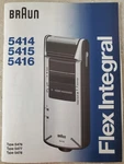 Braun 5414 5415 5416 Electric Razor Type 5476 5477 5478 Owners Manual Only. Fixed Price $12.00.