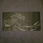 Japanese Sea Waves Large Gaming Mouse Pad For Desk, Black Color Brand New!. Fixed Price $10.95.