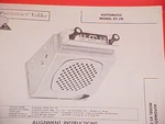 1960 Automatic Car Am Radio Service Manual RT-7B Chevrolet Ford Chrysler. Fixed Price $19.99.