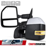 Fit 1999-2016 Ford F250 F350 Chrome Power Heated Towing Mirrors Pair+led Signal. Fixed Price $185.24.