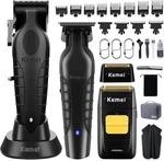 Kemei Professional Hair Clipper And Trimmers Set, KM-2299+2296+1102-BLACK. Fixed Price $129.96.