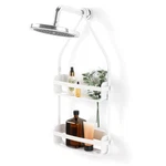 Umbra Flex Hanging Shower Caddy With 2 Shelves, Bathtub White. Fixed Price $34.30.