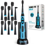 Sonic-fx Solo Electric Toothbrush W/ 10 Heads + Interdental, Charcoal.... Fixed Price $56.37.