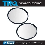 Trq 8.5" Round Convex Steel Mirror Pair Black Center Stud W/ Mounting Bracket. Fixed Price $44.95.