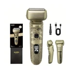 Electric Shaver With Digital Display, Metallic Gold Finish Fast Ship. Fixed Price $57.26.
