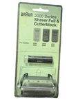 Braun 2000 Series Shaver Foil Cutterblock Replacement 5422759 Nos. Fixed Price $24.99.