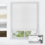 White Lazblinds No Tools Drill Cordless Cellular Blackout Blocking Shades. Fixed Price $42.99.