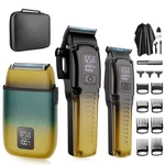 Professional Barber Hair Clippers Trimmer Shaver Set For Men,cordless Cu.... Fixed Price $72.78.