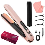 2-IN-1 Cordless Hair Straightener Curler Includes Carrying Pouch ̵. Fixed Price $42.27.
