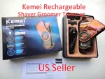 Kemei Rechargeable Shaver Groomer Trimmer Perfect For Travel And Camping KM-Q788. Fixed Price $14.71.