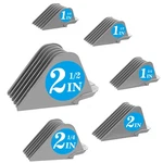 Clipper Guards For Wahl 10 12 14 16 18 20 Hair 6PCS Extra Gray. Fixed Price $23.31.