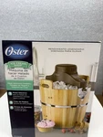 Oster Ice Cream Maker 4 Qt Wooden Bucket Electric New Open Box Complete. Fixed Price $99.00.