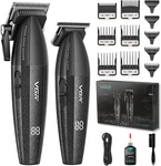 640 Professional Cordless Hair Clippers Set With Led Display - Black. Fixed Price $149.99.