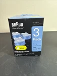 Braun Clean & Renew System Cartridges Refills, 3 Pack Lemon Fresh Open Box. Fixed Price $18.89.