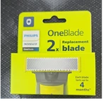 Philips Norelco Oneblade 2-PACK Replacement Blades For Face, Silver/yellow. Fixed Price $14.99.