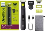 Philips Norelco Oneblade Pro 360 Face + Body Hybrid Electric Trimmer (QP6542/70). Fixed Price $44.99.