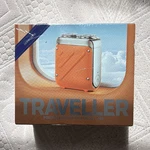 Skyworth Traveller Rechargeable Shaver, Orange, 2-HEAD Rotary, Case. Fixed Price $35.00.