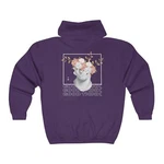 Floral Head Statue Hoodie, Good Think Sweatshirt, Unisex Zip-up, Gift For. Fixed Price $90.86.