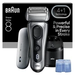 Braun Series Electric Shaver 8577CC 4 Piece Set Silver Precision Trimmer. Fixed Price $269.99.