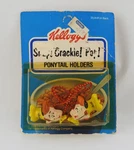 Vintage Kelloggs Rice Crispy Cereal Pop Ponytail Holders 1984 Hair Ties Nos New. Fixed Price $22.49.