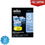 Braun Clean & Renew System Cartridges Refills CCR3 Series 5 7 9 Shaver, Pack. Fixed Price $24.32.