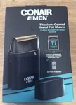 Conair 2AA Battery Foil Shaver Titanium-coated Hypoallergenic. Fixed Price $24.99.