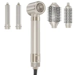 Hot Air Styler 5-IN-1 Kit 110000 Rpm Auto Wrap Curlers Champagne White Mescomb. Fixed Price $124.99.