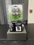 Skull Shaver Gold Charger Platinum Rinse Stand With New Forte 4X Blades Box. Fixed Price $100.00.