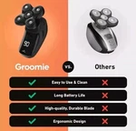 Groomie Baldiepro Head & Face Shaver Starter Kit Care Cordless New In Box. Fixed Price $79.00.