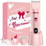 Crolanli 3-IN-1 Electric Bikini Trimmer For Women, IPX7 Normal, Pink. Fixed Price $39.69.