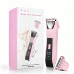 2-IN-1 Bikini Trimmer For Women Electric Razor & Pubic Hair Shaver Pink. Fixed Price $26.90.