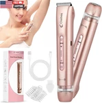 2 1 Women Electric Shaver Dual Head Bikini Trimmer For IPX7 Waterproof. Fixed Price $33.04.