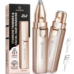 Vg Vogcrest Rechargeable Facial Hair Remover For Women: 2 In 1 Electric Gold. Fixed Price $34.90.