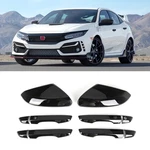 Side Mirror Cap + Door Handle Covers Kit Compatible With 10TH Honda Civ.... Fixed Price $70.00.