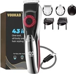 Voukad Beard Mustache Trimmer With 3 Attachments, 40 Adjustable Dark Red. Fixed Price $65.90.